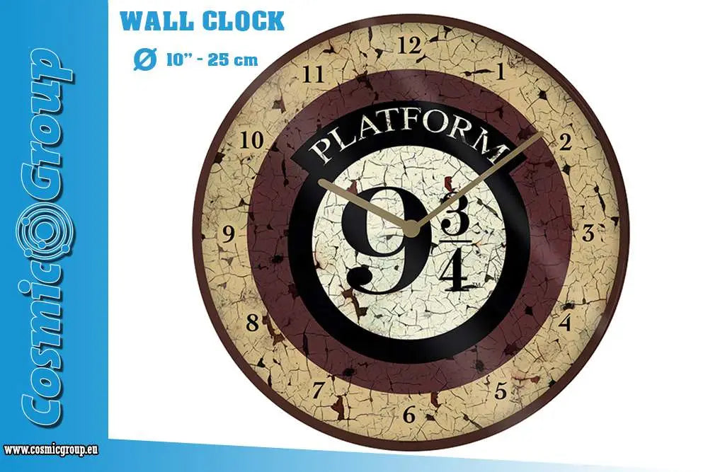Harry Potter PLATFORM 9 3/4 WALL CLOCK