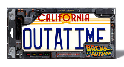 BTTF OUTATIME LICENCE PLATE