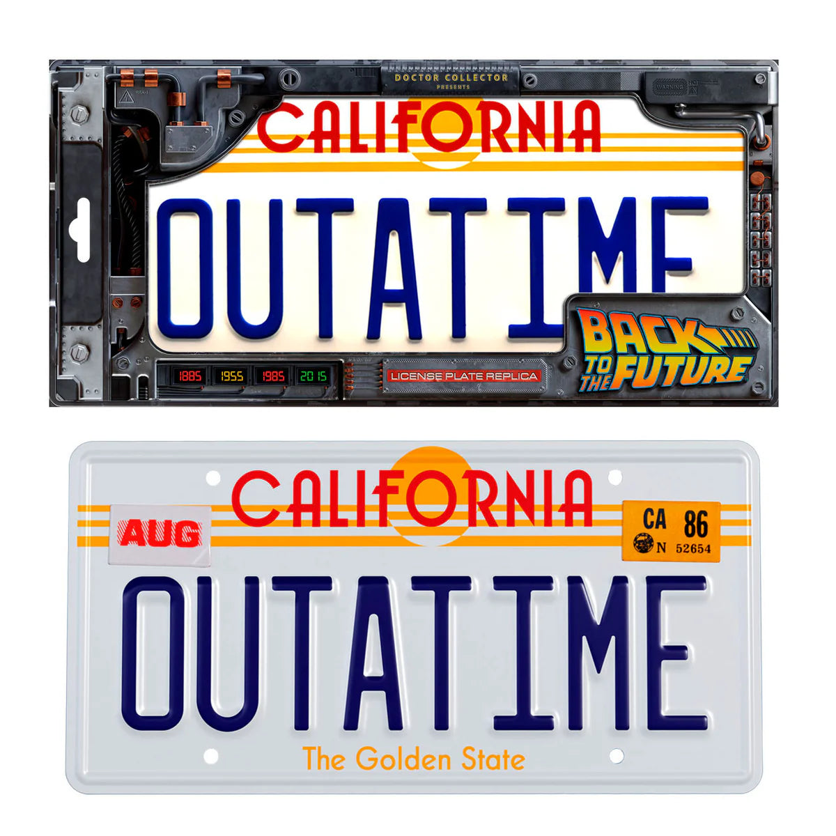 BTTF OUTATIME LICENCE PLATE