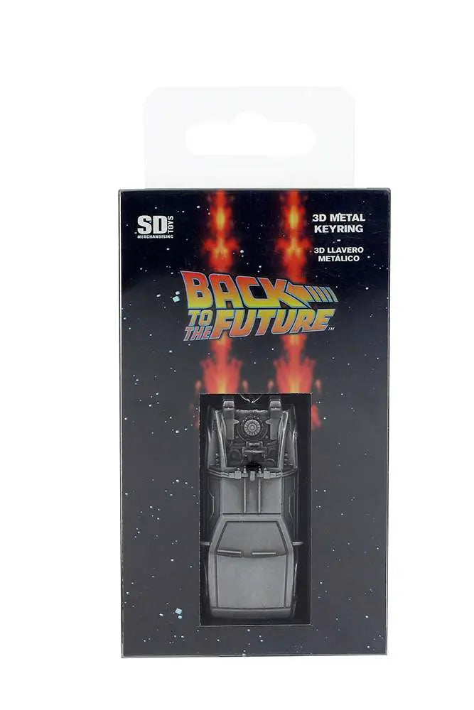 BTTF DELOREAN 3D METAL KEYCHAIN