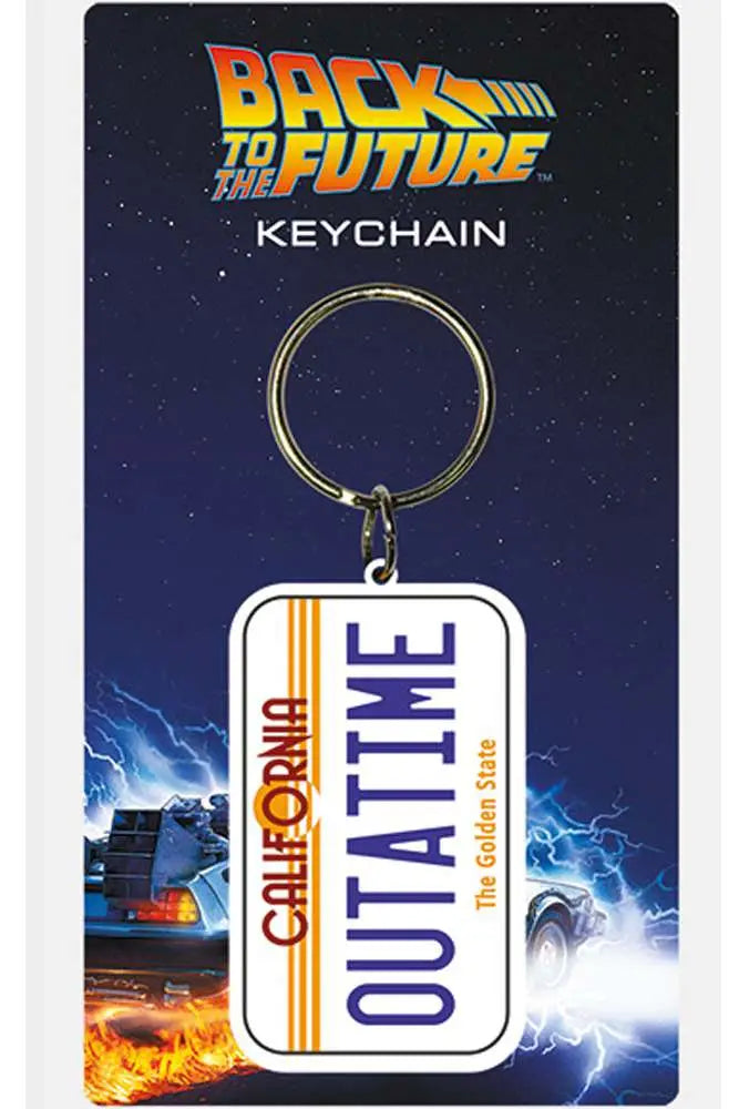 BTTF LICENSE PLATE KEYRING