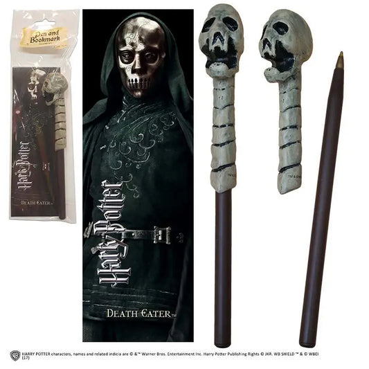HP DEATH EATER WAND PEN AND BOOKMARK