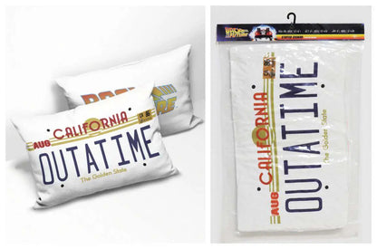 BTTF OUT A TIME RECTANGULAR CUSHION
