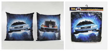 BTTF DELOREAN ROADS SQUARE CUSHION