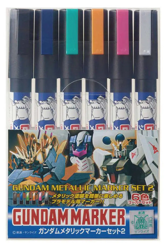GUNDAM MARKER GMS-125 METALLIC SET 2