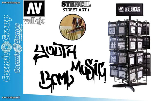 STENCIL STLET003 STREET ART 1