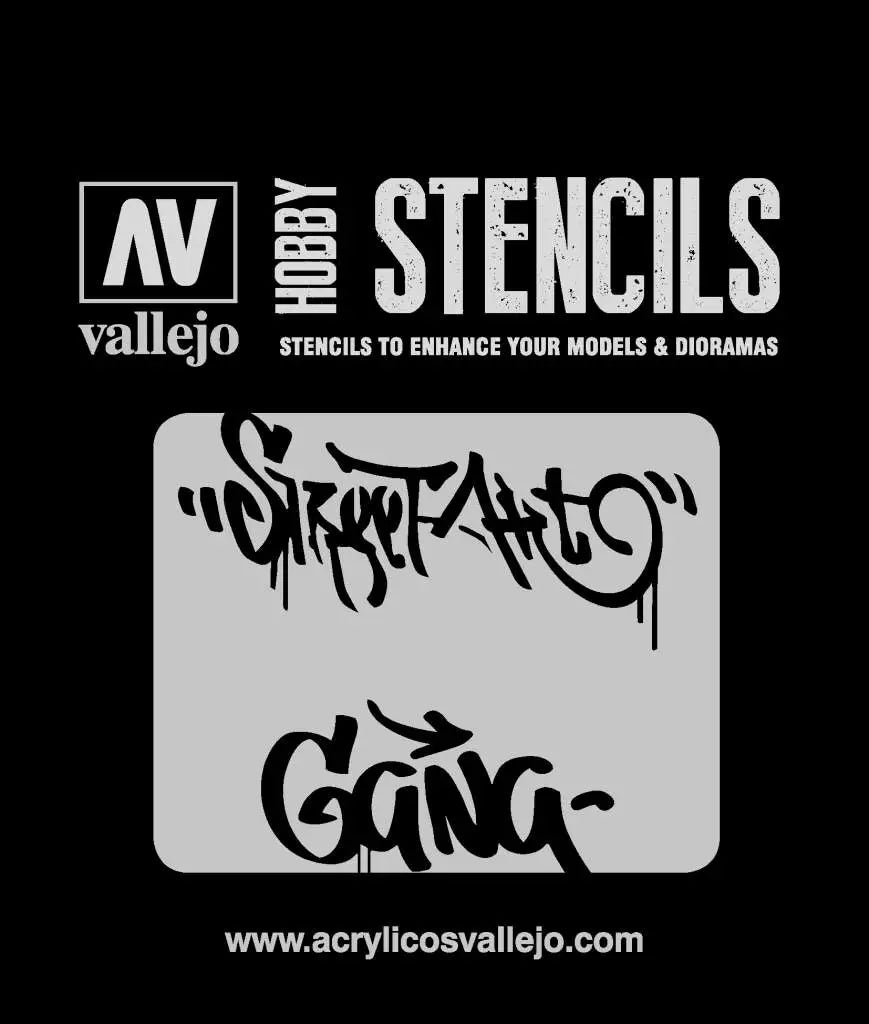 STENCIL STLET004 STREET ART 2