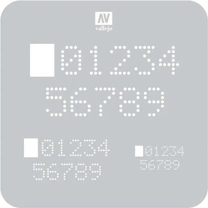 STENCIL STSF004 DIGITAL NUMBERS