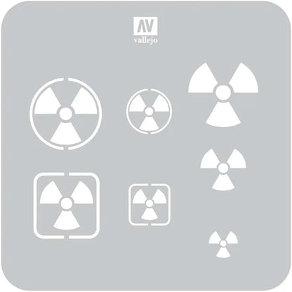 STENCIL STSF005 RADIOACTIVITY SIGNS