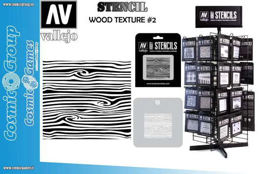 STENCIL STTX007 WOOD TEXTURE # 2