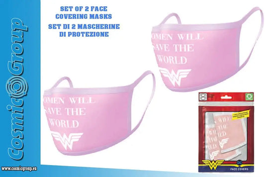 WONDER WOMAN DC FACE COVER.MASK SET(2)