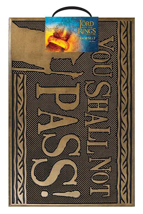 THE LORD OF THE RINGS RUBBER DOORMAT