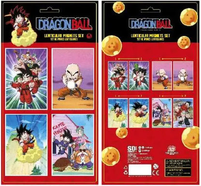 DRAGON BALL 4 LENTICULAR MAGNETS SET