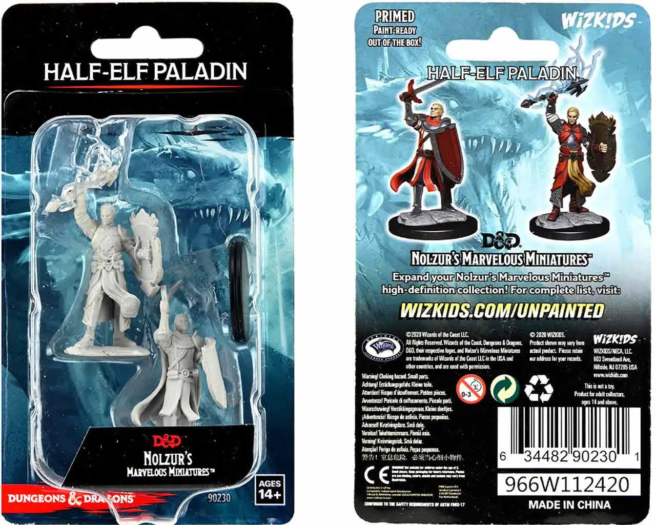 D&D NOLZUR'S MARVELOUS MINIATURES - HALF-ELF MALE PALADIN