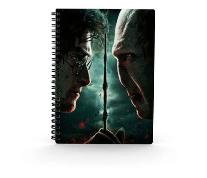 HP HARRY VS VOLDEMORT 3D EFFECT NOTEBOOK