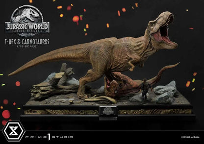 JURASSIC WORLD FK T-REX/CARNOTAURUS STAT