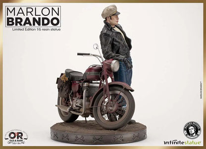 MARLON BRANDO W/BIKE OLD&RARE 1:6 RESIN
