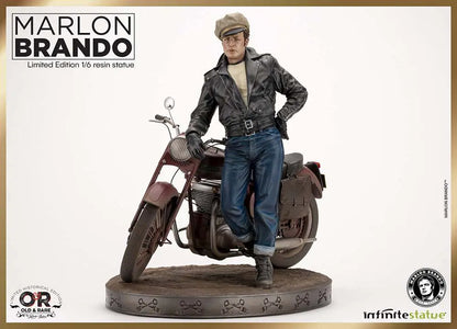 MARLON BRANDO W/BIKE OLD&RARE 1:6 RESIN