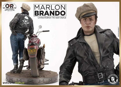 MARLON BRANDO W/BIKE OLD&RARE 1:6 RESIN
