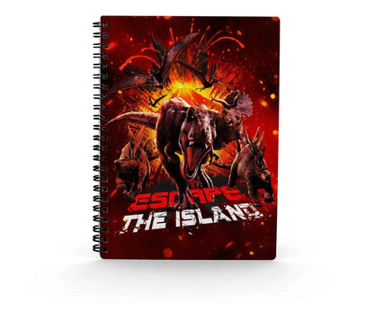 JURASSIC WORLD ESCAPE 3D EFFECT NOTEBOOK
