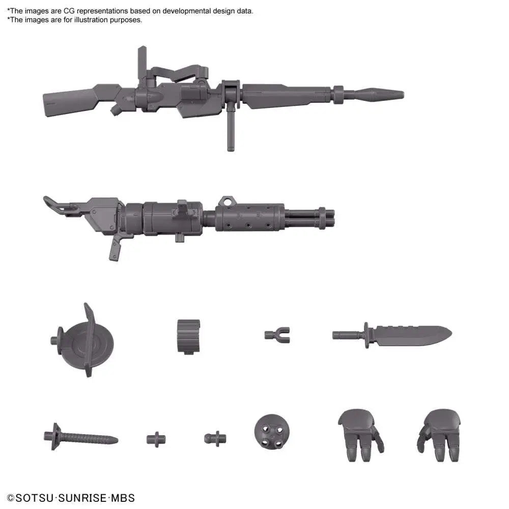 HG EXP PARTS SET FOR DEMI TRAINER 1/144