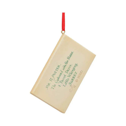 HARRY POTTER HOGWARTS LETTER HANGING ORNAMENT