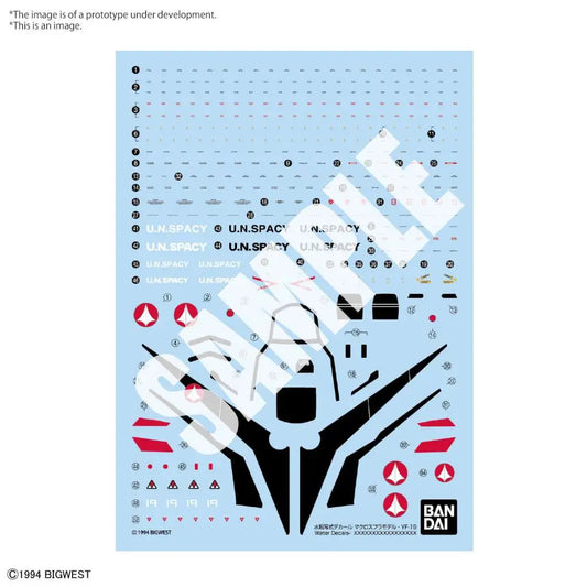 HG YF-19 1/100 WATER DECALS