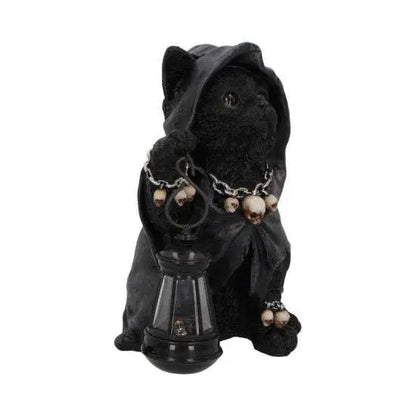 REAPERS FELINE LANTERN GRIM REAP CAT FIG