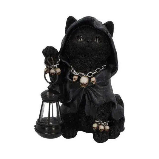REAPERS FELINE LANTERN GRIM REAP CAT FIG