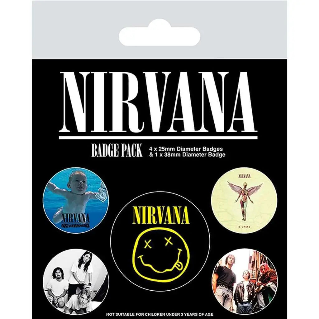 NIRVANA ICONIC BADGE PACK