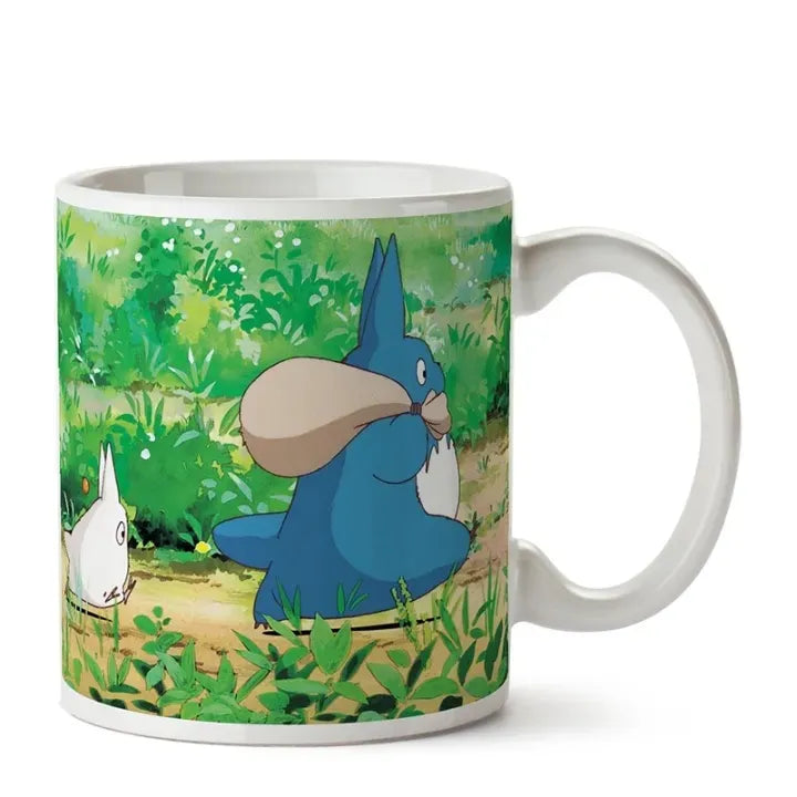 TOTORO WHITE AND BLUE MUG
