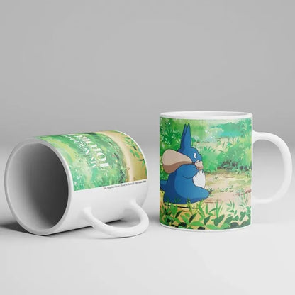 TOTORO WHITE AND BLUE MUG