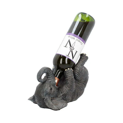 GUZZLERS GREY ELEPHAN WINE BOTTLE HOLDER