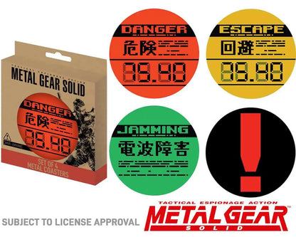 Metal Gear Solid Set of 4 Limited Edition Metal Coasters