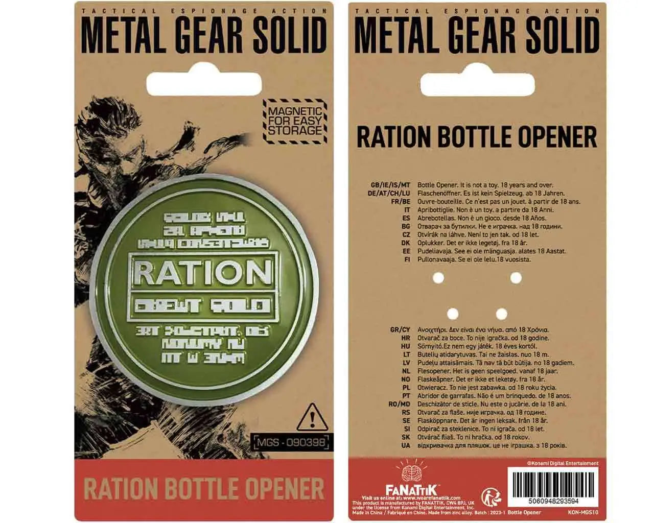 Metal Gear Solid Ration Bottle Opener