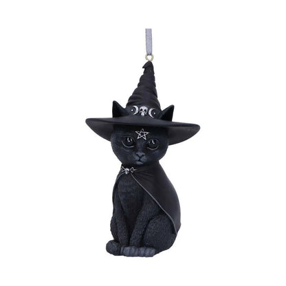 PURRAH BLACK WITCH CAT HANGING ORNAMENT