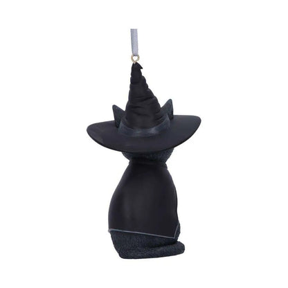 PURRAH BLACK WITCH CAT HANGING ORNAMENT