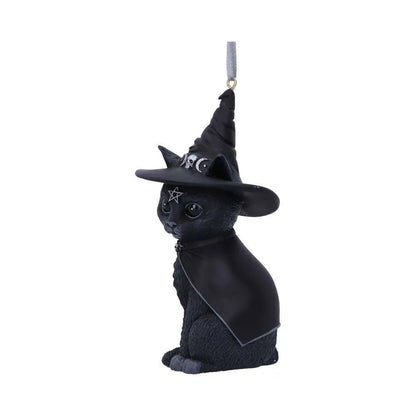PURRAH BLACK WITCH CAT HANGING ORNAMENT