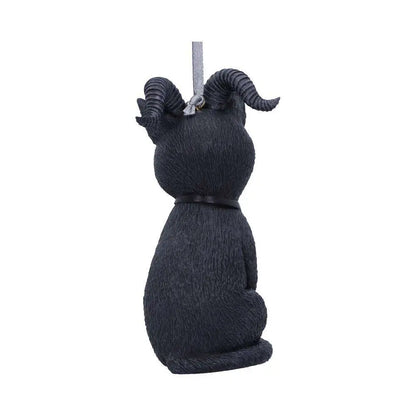 PAWZUPH BLACK HORNED CAT HANGING ORNAMENT