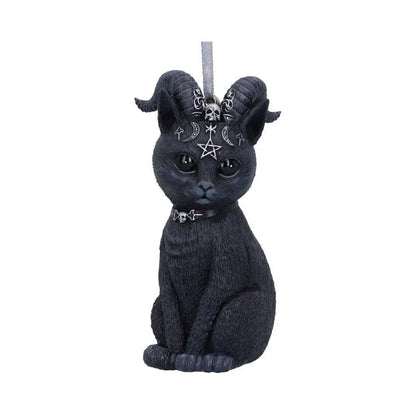 PAWZUPH BLACK HORNED CAT HANGING ORNAMENT