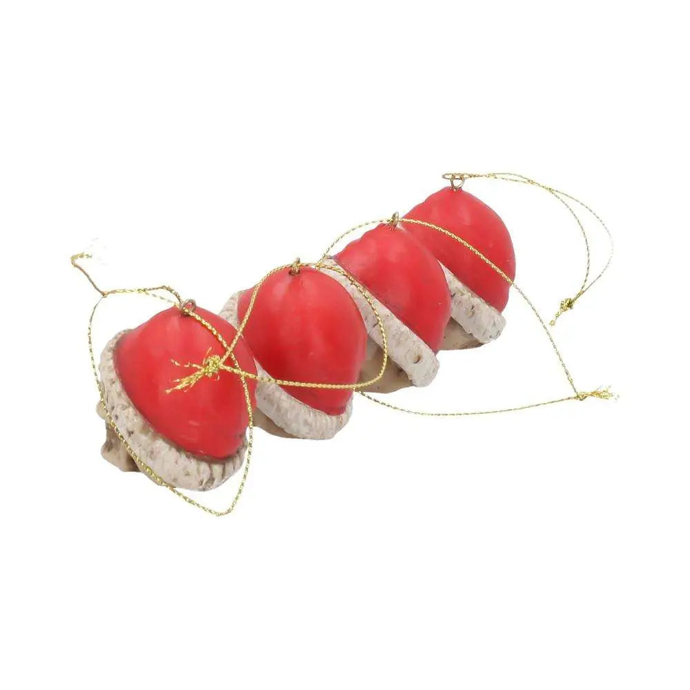SILENT NIGHT SKULL BAUBLES SET HANGING ORNAMENT