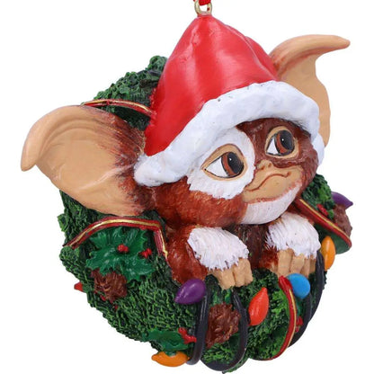 GREMLINS GIZMO IN WREATH HANGING ORNAMENT