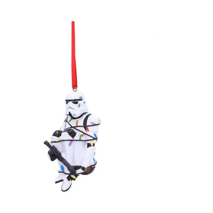 STORMTROOPER IN FAIRY LIGHTS DECORATIVE HANGING ORNAMENT
