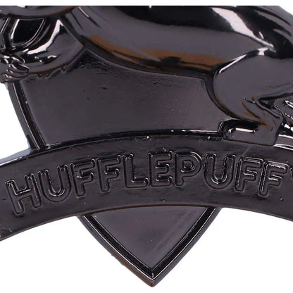 HARRY POTTER HUFFLEPUFF CREST SILVER HANGING ORNAMENT