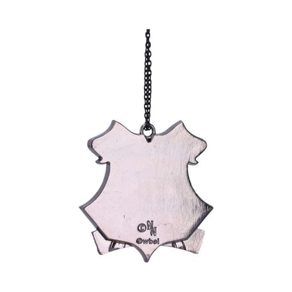 HARRY POTTER HOGWARTS CREST SILVER HANGING ORNAMENT