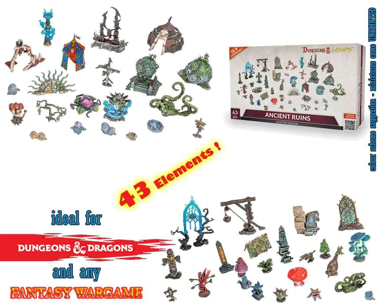 Dungeons & Lasers - ANCIENT RUINS SCATTER TERRAIN