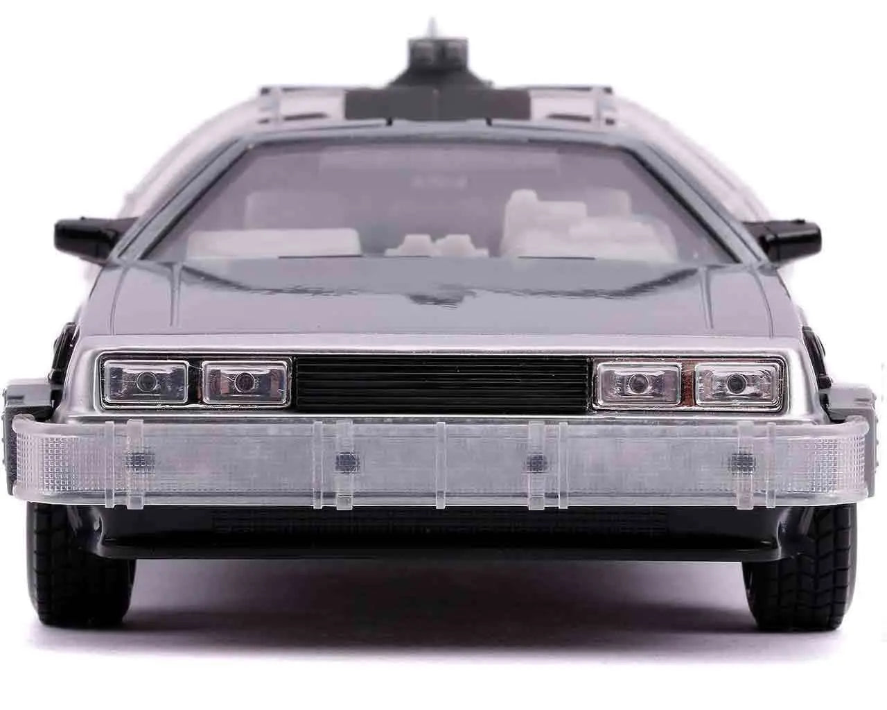 BACK TO THE FUTURE PART 2 1982 DELOREAN LIGHTS 1/24 DIE-CAST MODEL