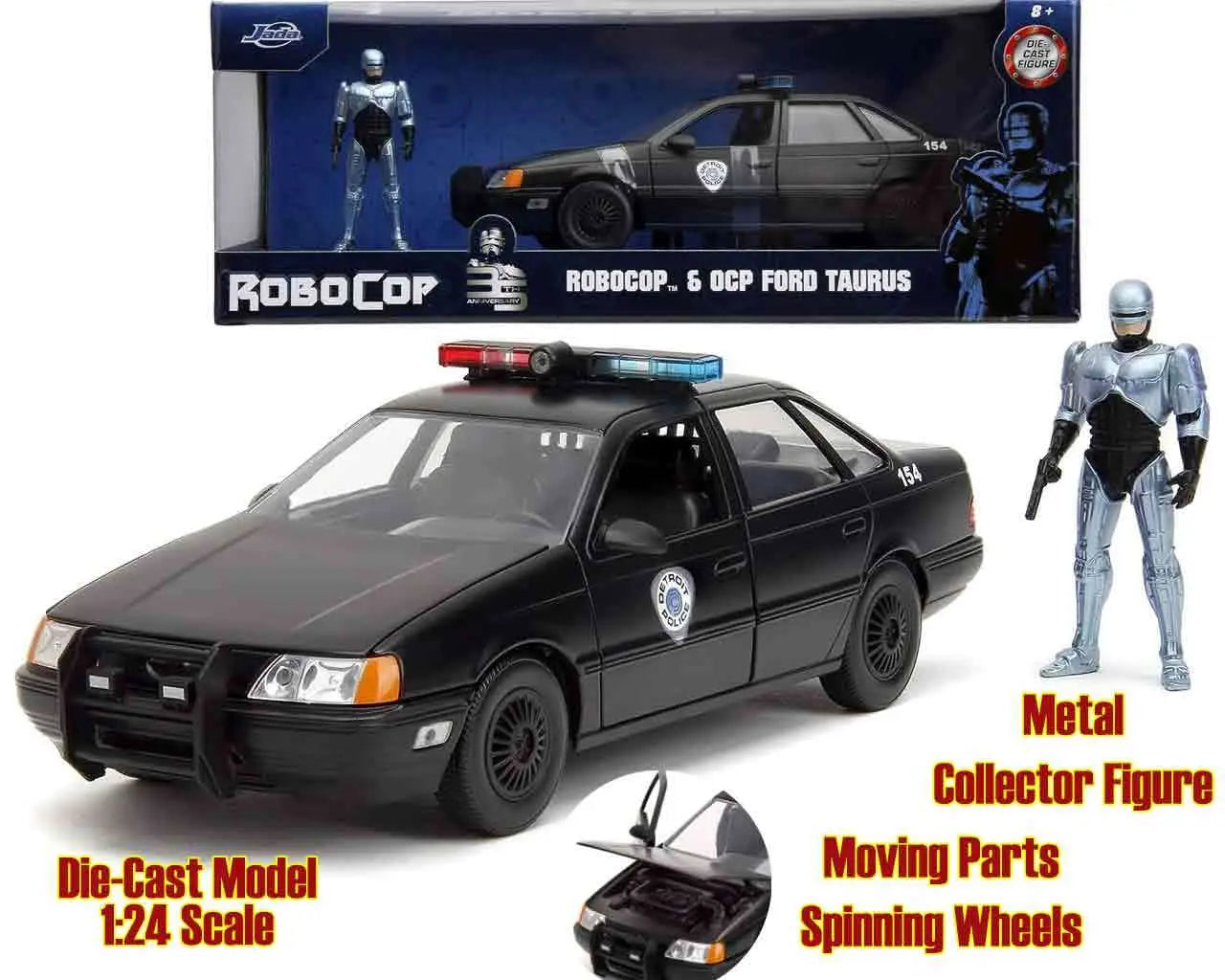 ROBOCOP 1986 FORD TAURUS & ROBOCOP 1/24 DIE-CAST MODEL