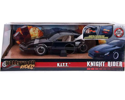 KNIGHT RIDER KITT 1982 PONTIAC FIREBIRD TRANS AM LIGHTS 1/24 DIE-CAST MODEL