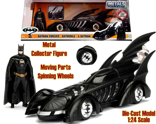 BATMAN FOREVER BATMOBILE & BATMAN 1/24 DIE-CAST MODEL